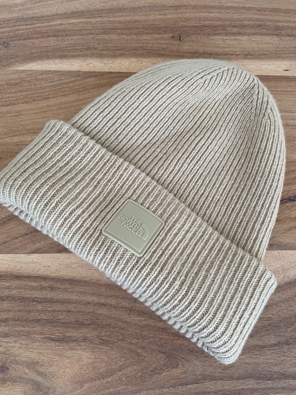 The North Face Unisex Sand Ribbed Cuffed Beanie NWOT